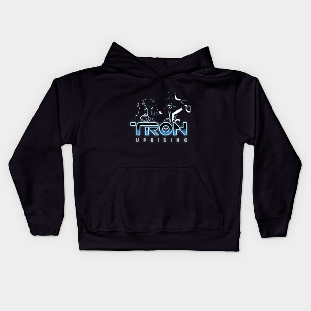 TRON Uprising Kids Hoodie by Kaztiel